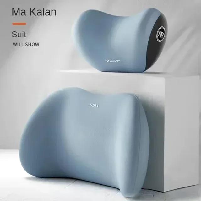 NEW Headrest Lumbar Support Memory Foam Vertebral Lumbar Support Car Neck Pillow Back Cushion Office Car Interior Accessories