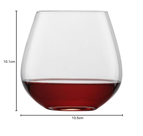 ZWIESEL GLAS Break-Resistant Forte Tumblers for Water, Mineral Water, and Soft Drinks, Pair of 2 Machine-Made Glasses (m123619)