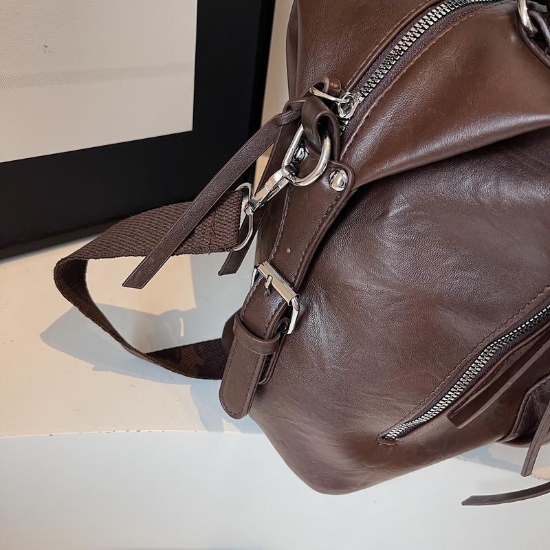 Vintage Large Capacity Bag Commuter Crossbody Bag Women's Shoulder Hand Tote Bag Short Distance Luggage Bag