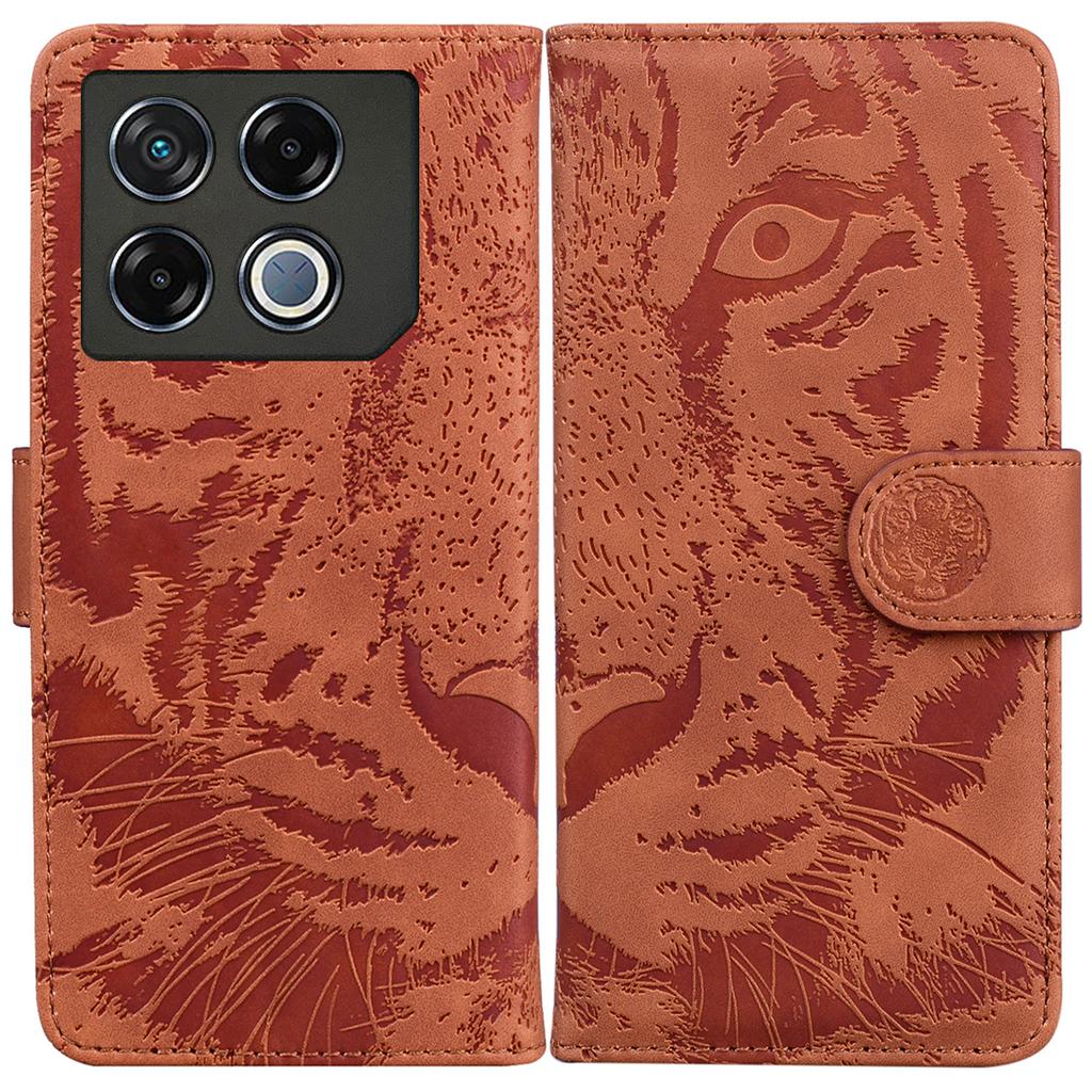 For Infinix GT 20 Pro 5G Case Tiger Pattern Leather Phone Cover Dual-Side Magnetic Clasp
