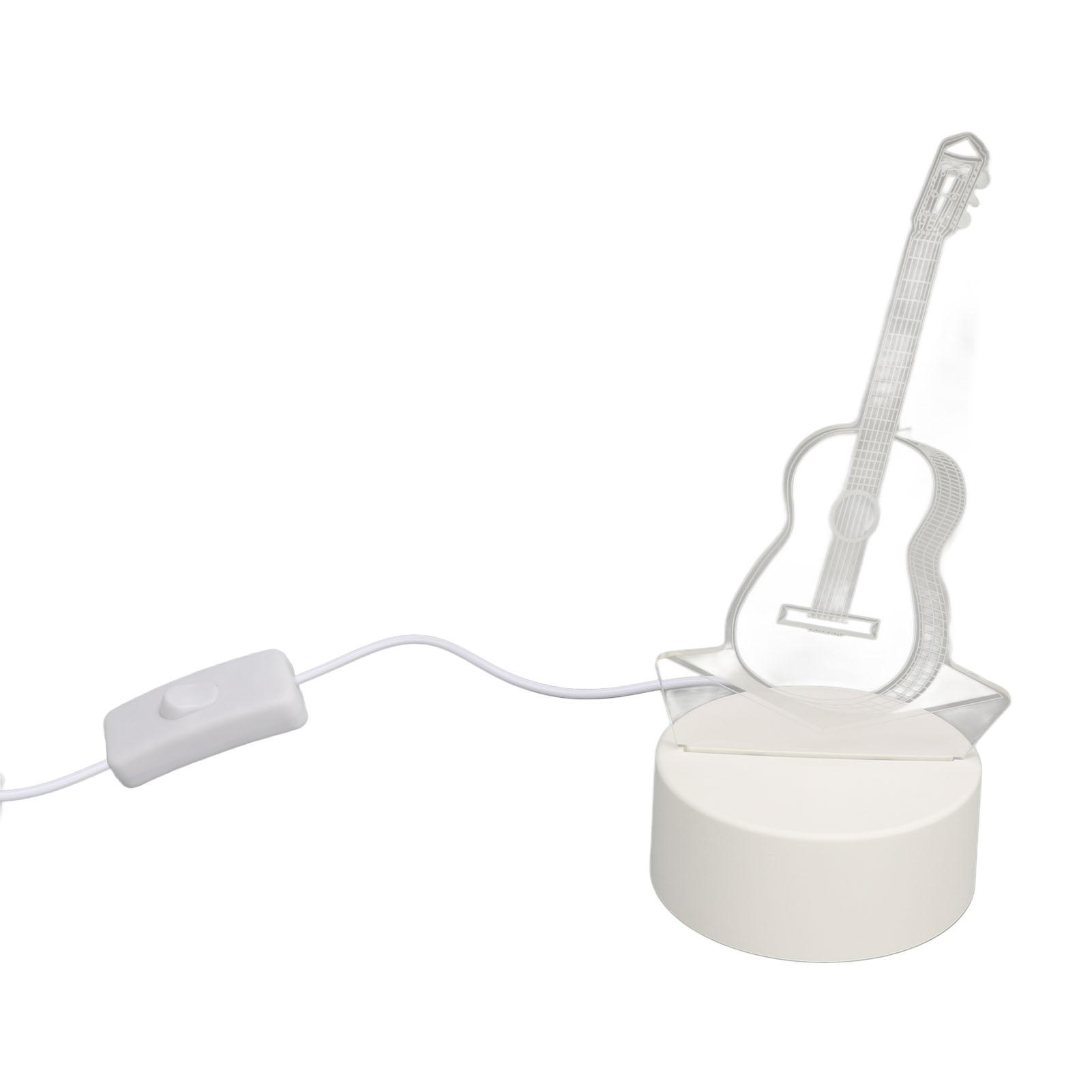 

Инновационный 3D-ночник USB, настольный ночник для гостиной, спальни Guitar