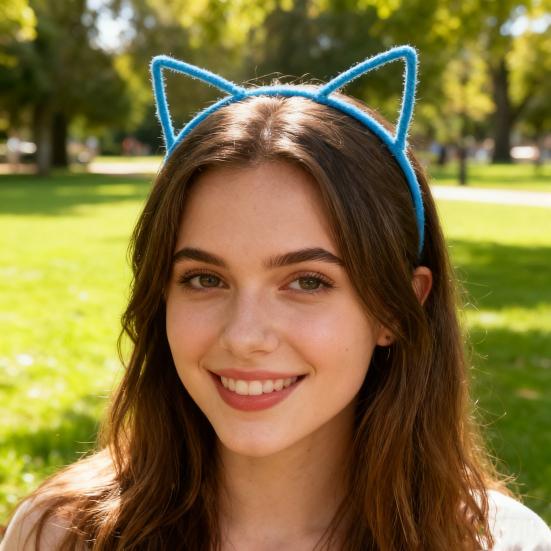 2ks Čelenky s kočičími uši Leopardí potisk Černá kočka Kotě Zvířecí uši Vlasová obruč Halloweenská kostýmová párty Cosplay doplňky