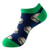 Fashion Funny Men's Hip Hop Harajuku Cartoon Cotton  Fruit Animal Beer Food Happy Casual Business Short Socks Gift Dropship