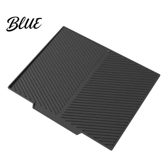 Large Dish Rack Heat Resistant Drying for Mat Tray Silicone Kitchen Counter Non-Slip Drain Easy to Clean Board Pad
