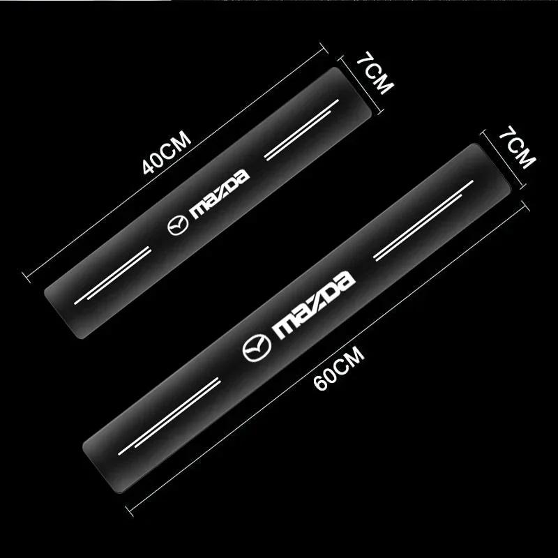 4Pcs Car Threshold Strip Transparent Sticker For Mazda 3 Alexa CX30 CX-4 CX5 CX-5 CX8 CX-8 CX-30 CX9 CX-9 Protector Accessories