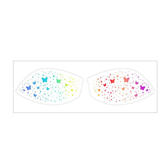 Metallic Eye Tattoo Stickers, Waterproof Temporary Freckle Decals, Sparkling Foil Eye Makeup for Festival Party, Glitter Face Art
