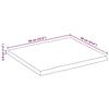 VidaXL Dessus de table 60x60x3,8 cm bord vivant bois massif manguier 370786