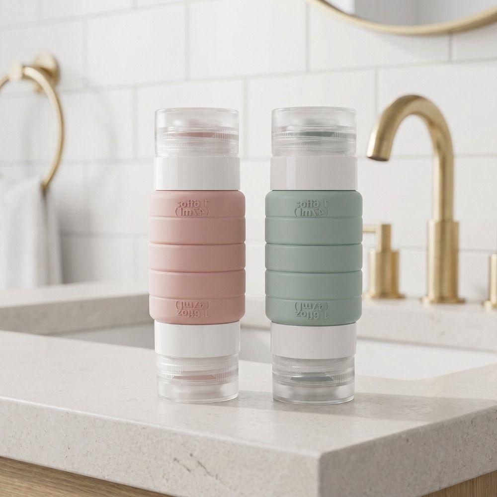 Leak-proof Travel Sub-bottling 2 in 1 Squeeze Bottle Double-Head Travel Bottle Shampoo Storage