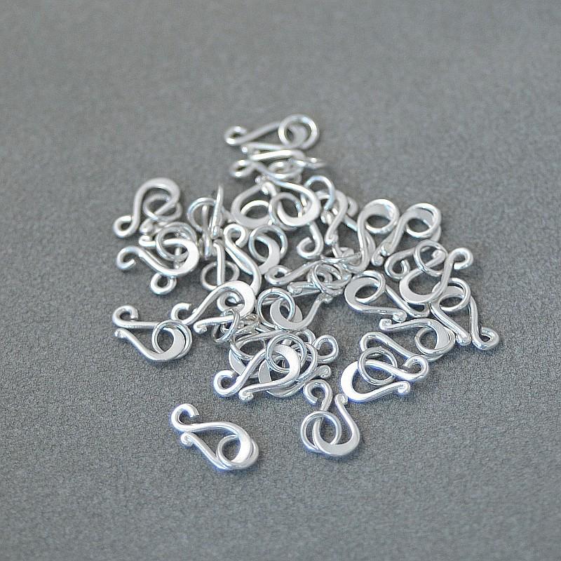 Handmade Sterling Silver S-Clasps for Bracelets & Necklaces