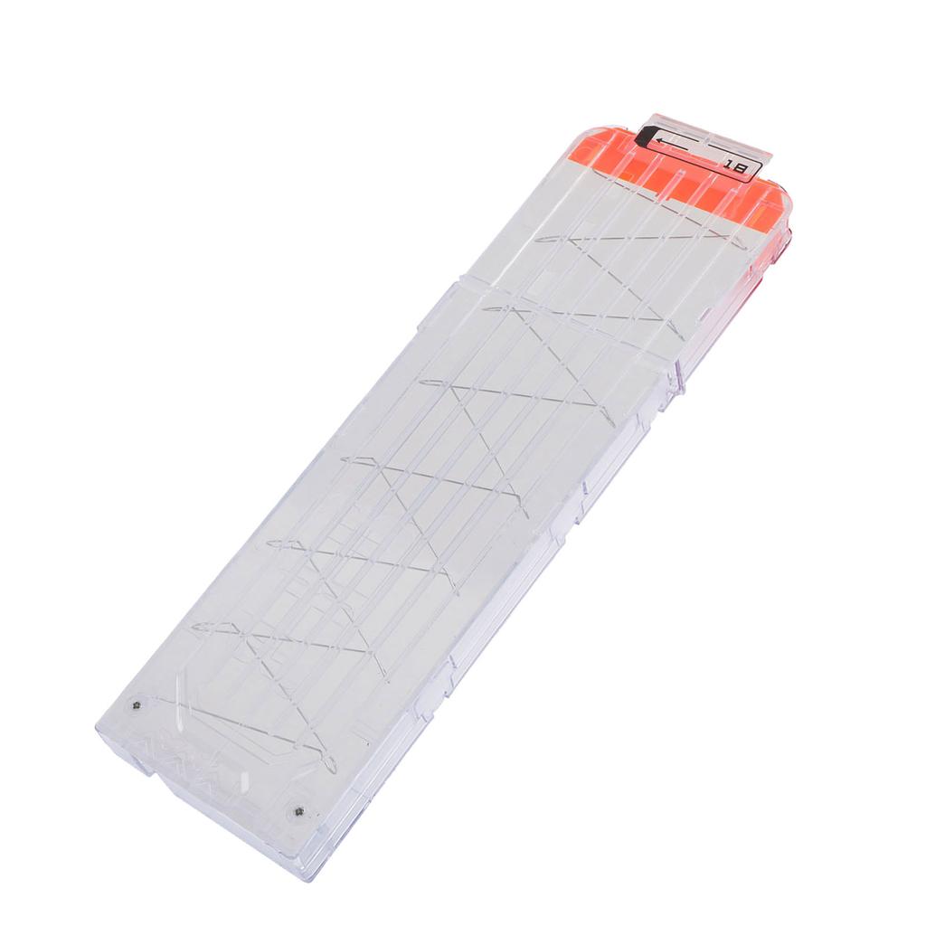 18 EVA Soft Clip Plastic Toy Cartridge Holder (Opaque Orange)