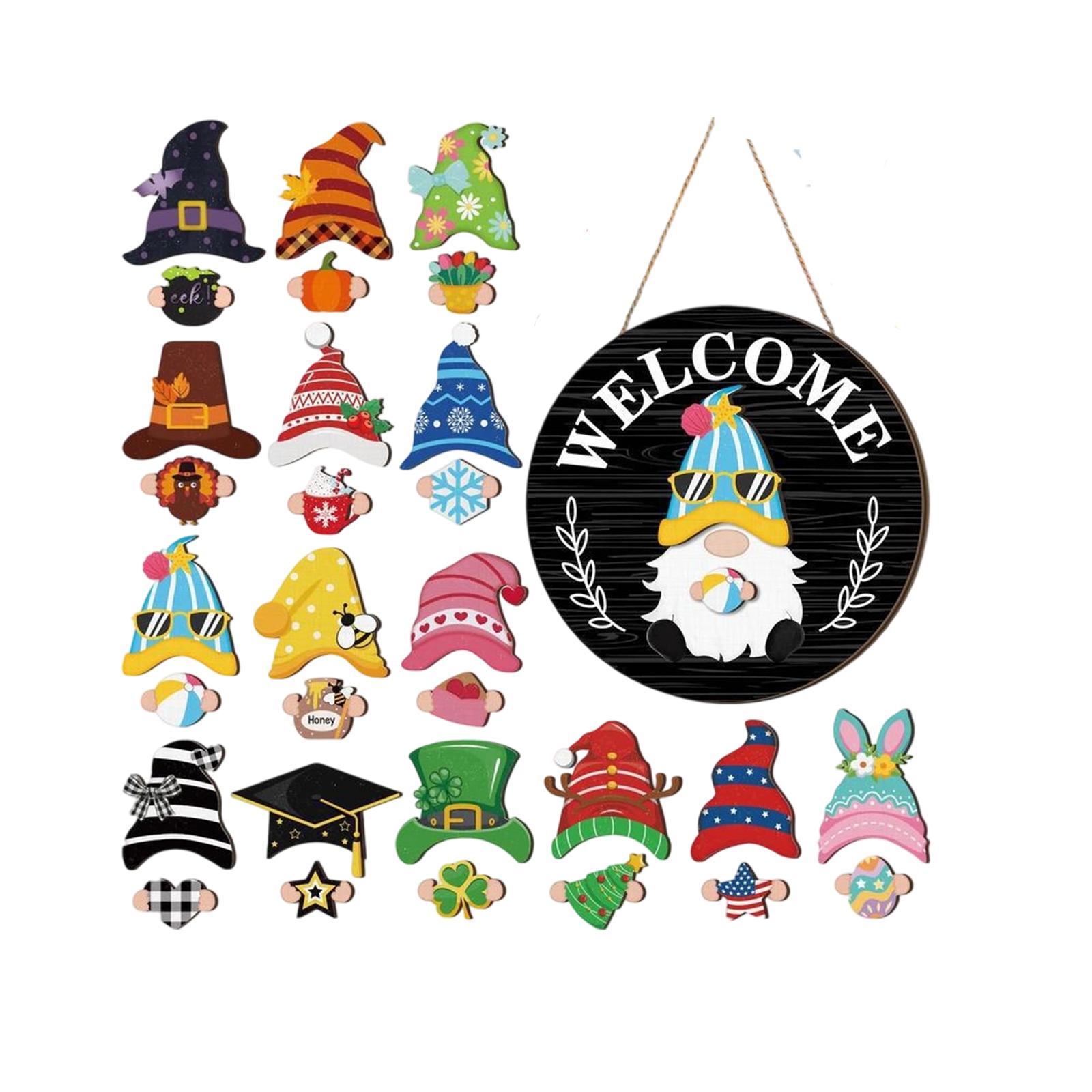 

Деревянные украшения можно обменять на праздничные таблички, Рождество и Хэллоуин, IDY Деревянные украшения One Size