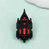 Ancient Castle Brooch: Dark Halloween Cartoon Style Alloy Pin