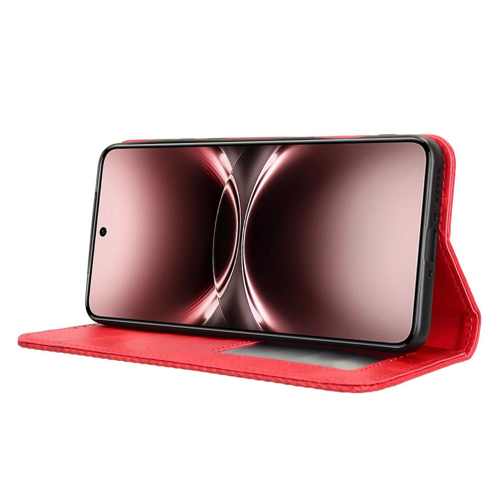 Husă Wallet din Piele cu Suport pentru vivo X200 Ultra 5G, Husa Telefon Textură Retro