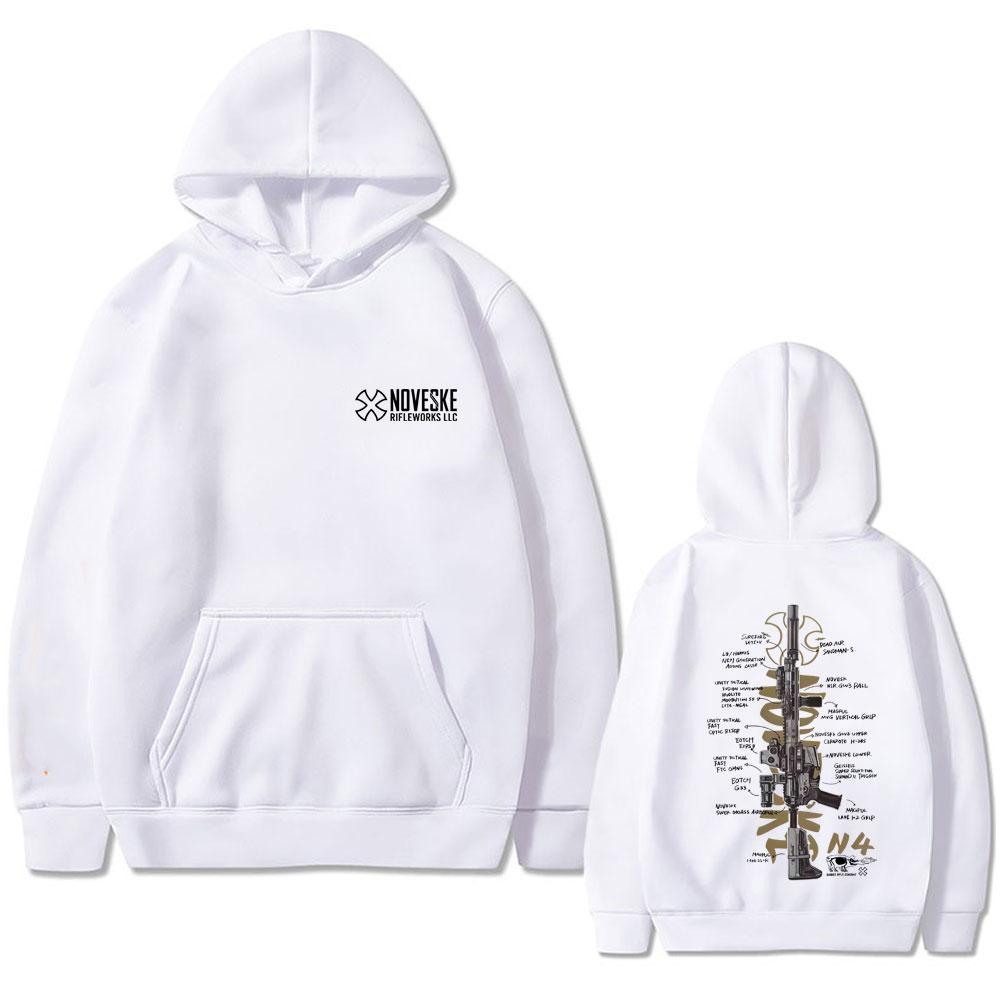 NOVESKE N4 Tactical Army Fan Club Outdoor Training Competition Hoodie Men Women Fashion Oversized Hoodies Man Vintage Pullover