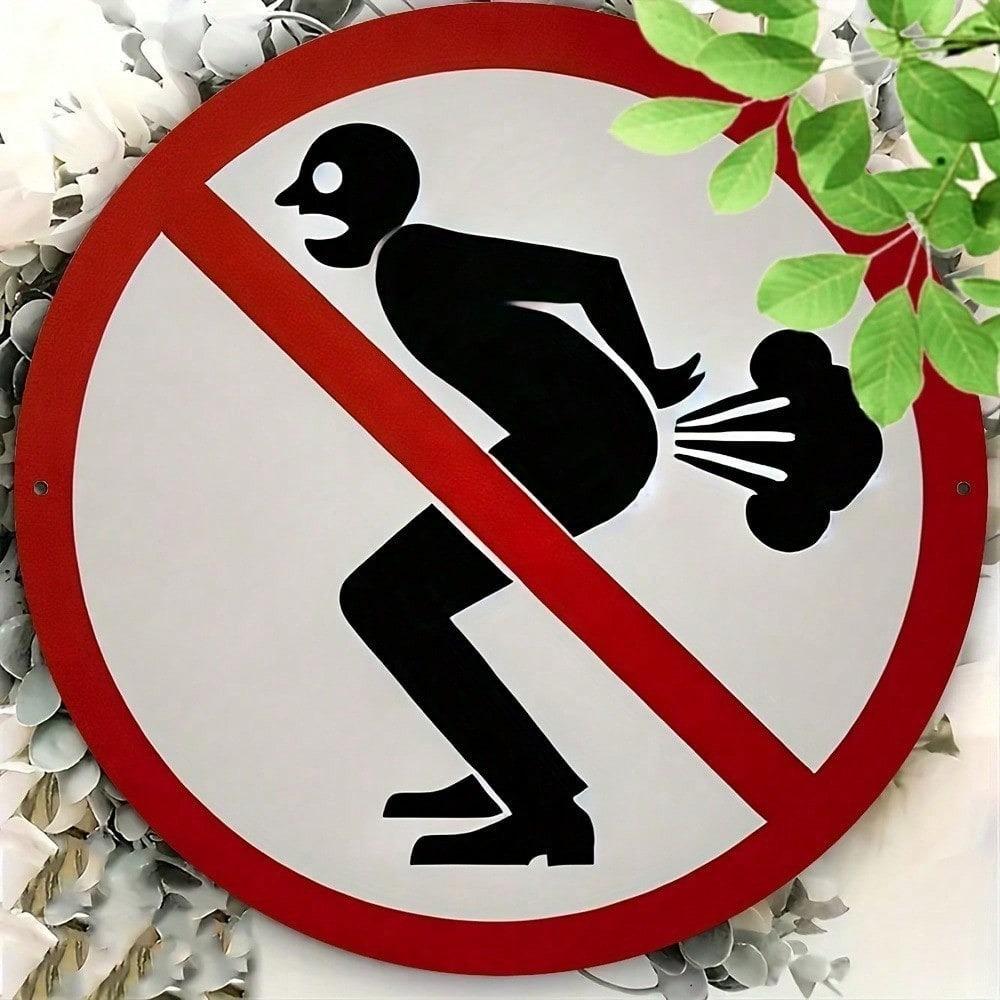1pc Retro No Running Metal Sign Vintage Round Wall Decor Heavy Duty Flat Tin Art Durable Gift