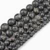 Wholesale 4-14mm Natural Black Volcanic Lava Stone Round Beads 15" Pick Size For Jewelry Making Diy Bracelet