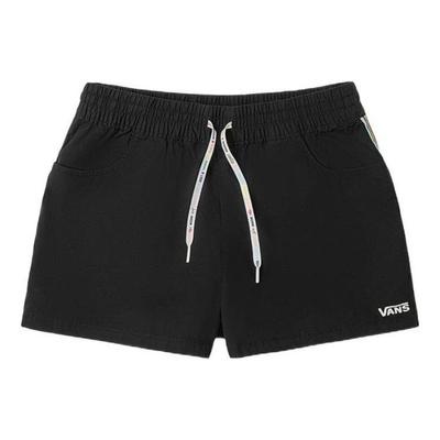 Side Rainbow Stripe Detail Drawstring Sports Shorts Women Shorts Black VN0A7RKQBLK1