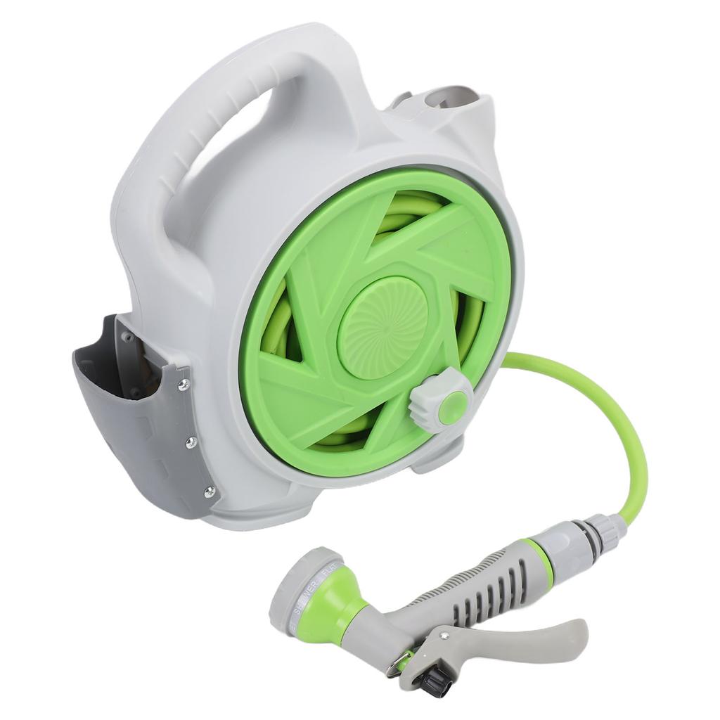Retractable Garden Hose Reel, 45.9ft Portable Hose Reel, for Garden Watering Balcony Patio Car Washing Pet Cleaning