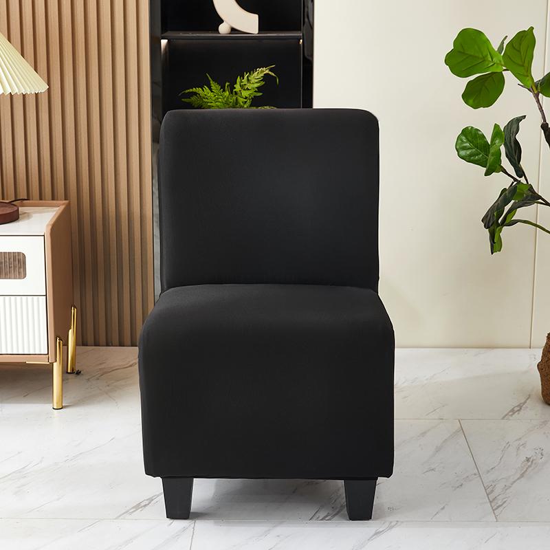 

Эластичный чехол для дивана Fat Single, защитный чехол для стула Fat, моющийся, без подлокотников, эластичный диван, однотонный стул с короткой спинкой