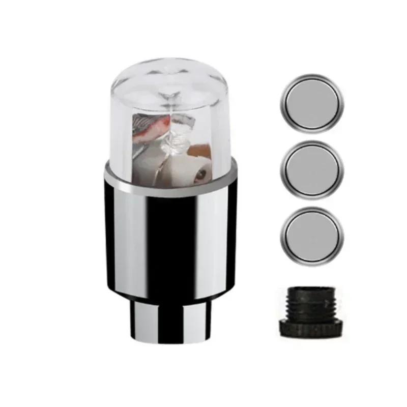 2pcs LED Tire Valve Stem Caps Neon Light Waterproof Wheel Spoke Lights LED Tire Lamp for Motorcycle Bicycle Car Accessories