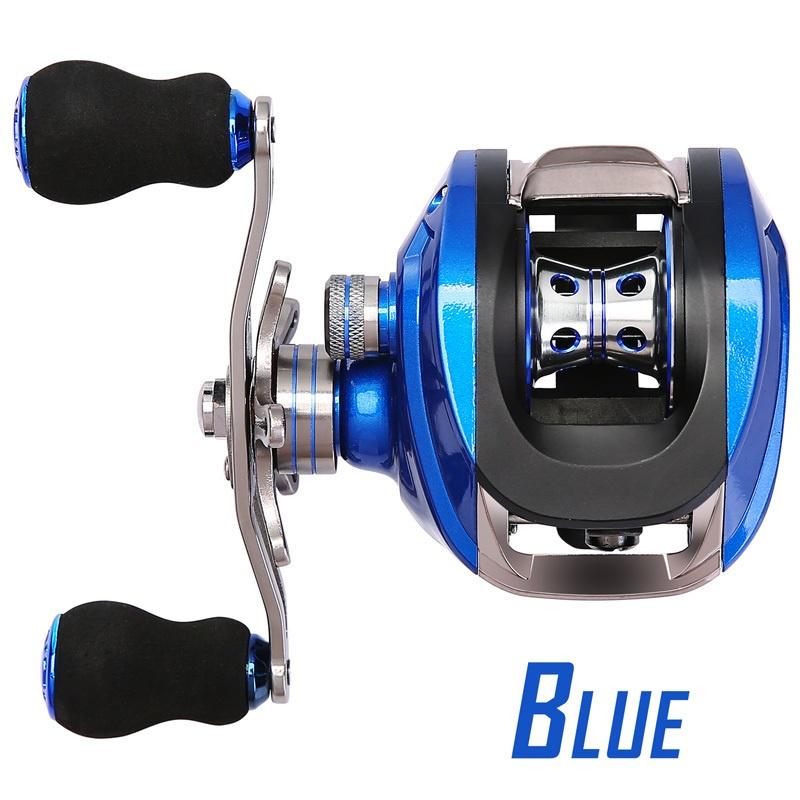 

Рыболовная катушка Sougayilang Baitcasting 17 + 1BB, передаточное число 6,3:1, катушка для ловли окуня и карпа Right Hand синий