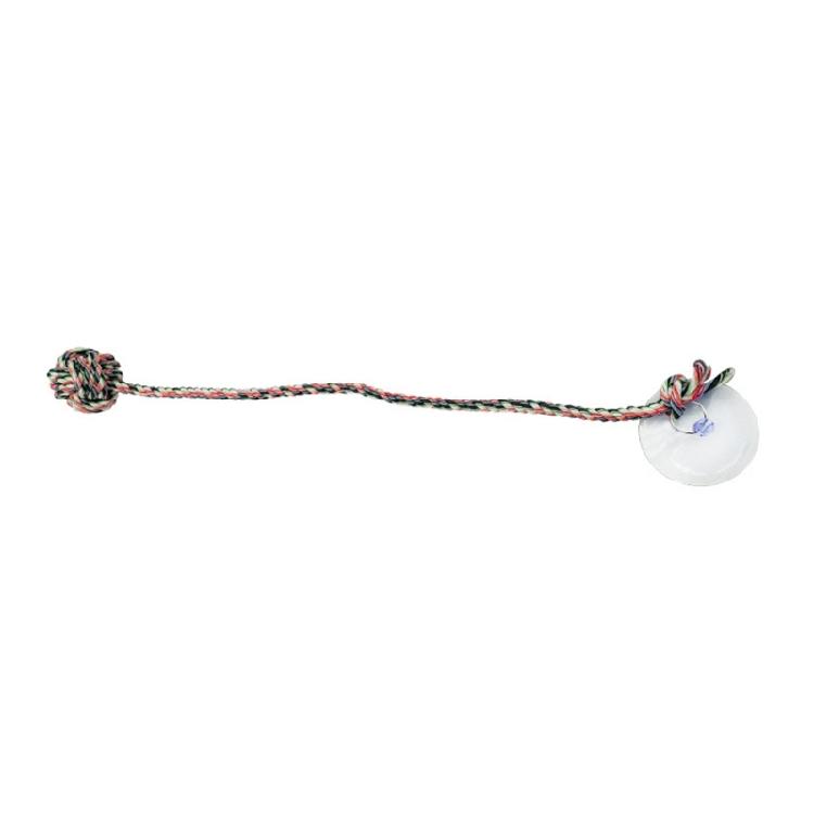 

Engaging Chewable Dog Toy With Cotton Rope And Suction Cup Design for Teeth Health and Indoor Stress Relief Exercise 1