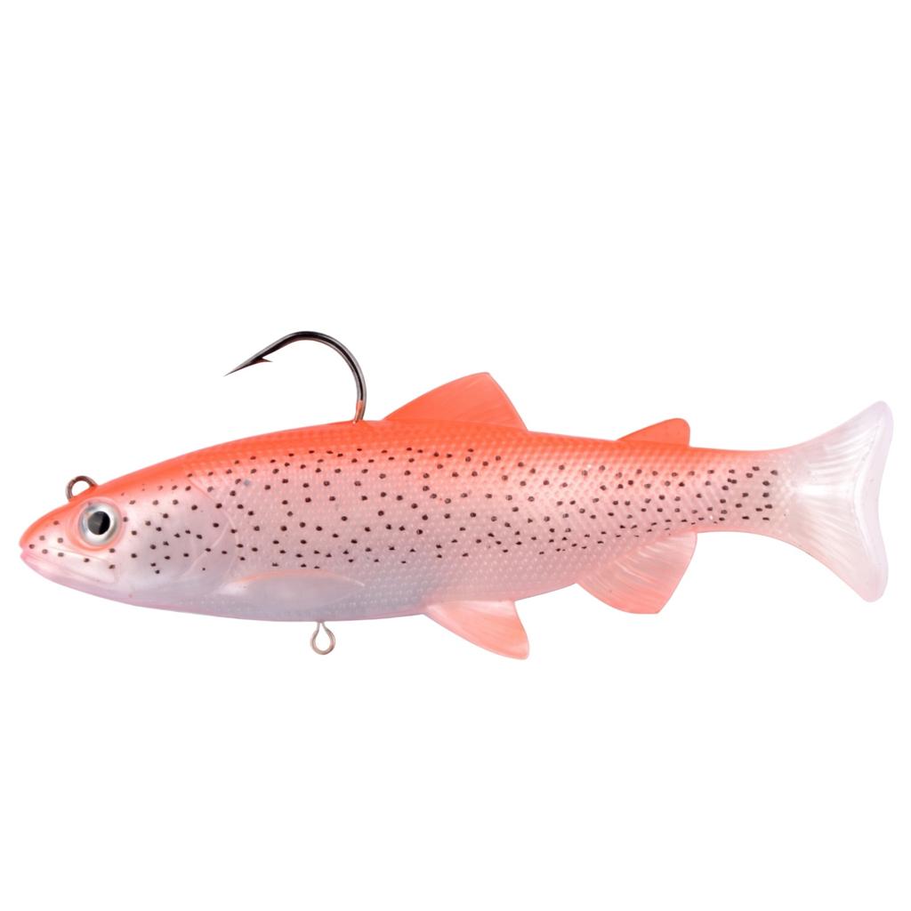 Weichköder Forellenköder mit Haken 12cm Weichfisch Bionischer Köder Bleikopfköder Angelzubehör für Süßwasserfischen