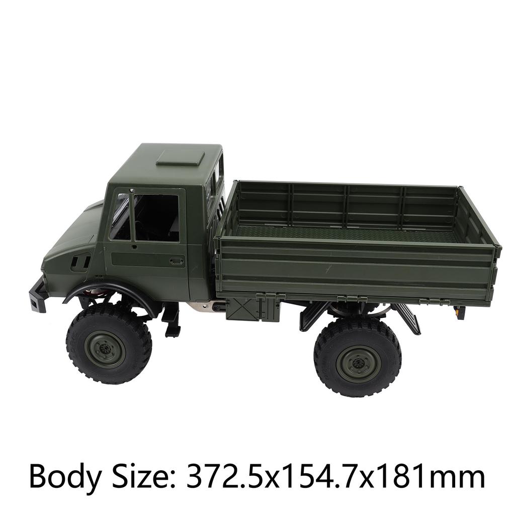 1:12 Full Scale RC Truck 2.4G Remote Control RC Climbing Car 4 Wheel Drive Off Road RC Car with Lamp Set for Kids