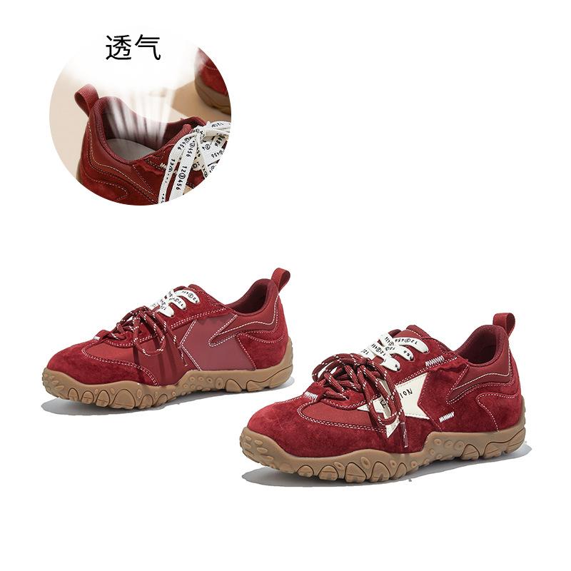 Inner Height Increase of 4.5cm Leather Women's Autumn Versatile Sports Women's Shoes New Casual