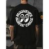 Das MOONEYES Streetwear T-Shirt aus folgenden Materialien. Die dekorativen Texte „MOON“ und „MAD FIN CRAZY“ schaffen eine stylische Streetwear-Atmosphäre