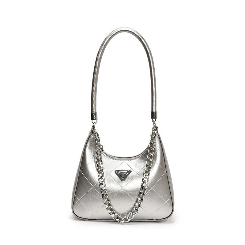High-end Fashion Rhombus Chain Bag Women's  New Textured Shoulder Bag Versatile Underarm Bag
