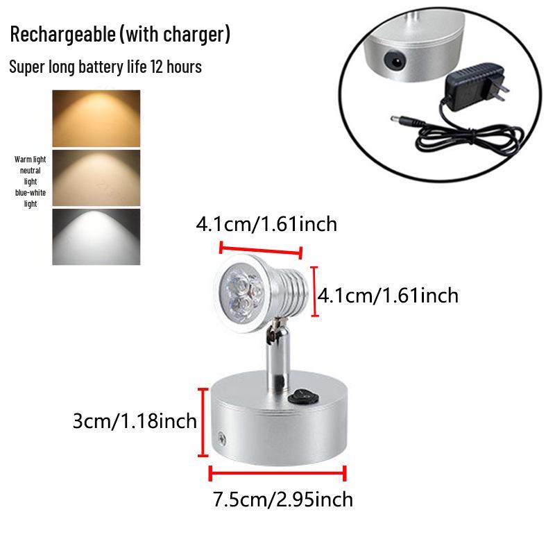 Wireless Jewelry Display Spotlight with Battery