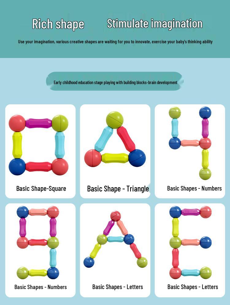 Zhile Magnetic Building Blocks: Early Education Toy for Children's Intellectual Development