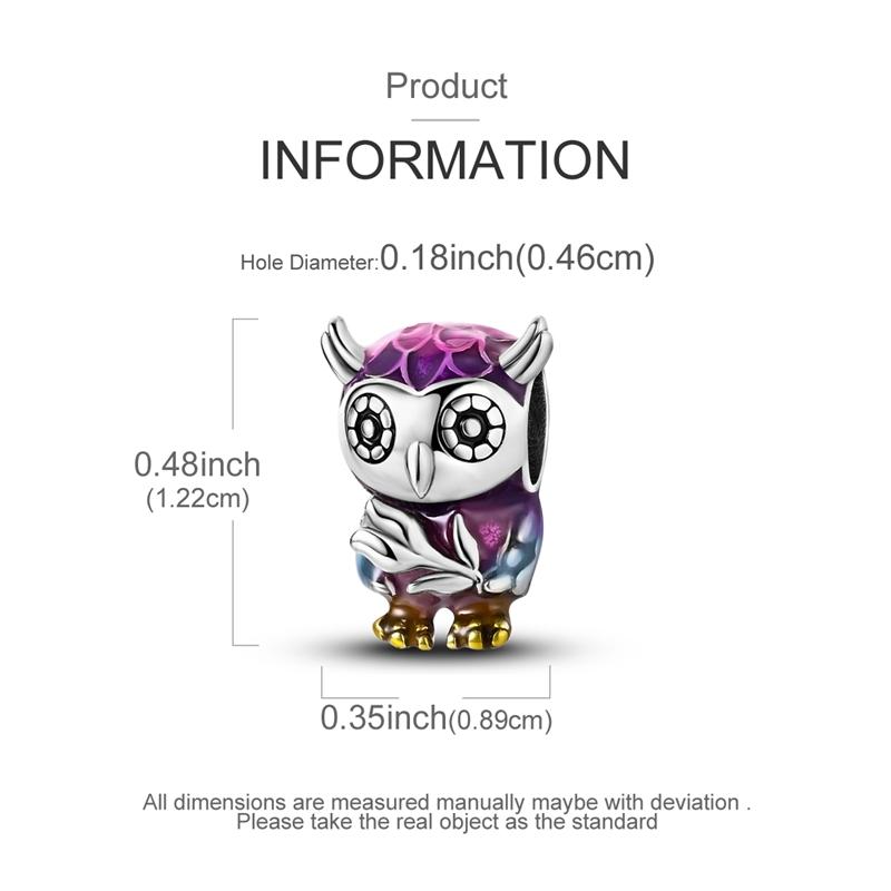 Charm Genuine Copper Tulip Butterfly Chameleon Pendant Piece Bead Elements Suitable For Authentic Bracelet Style For Women Jewelry Creation Present
