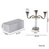 Elegant European Crystal Candelabra - Three to Five-Head Decoration for Weddings and Dining Tables