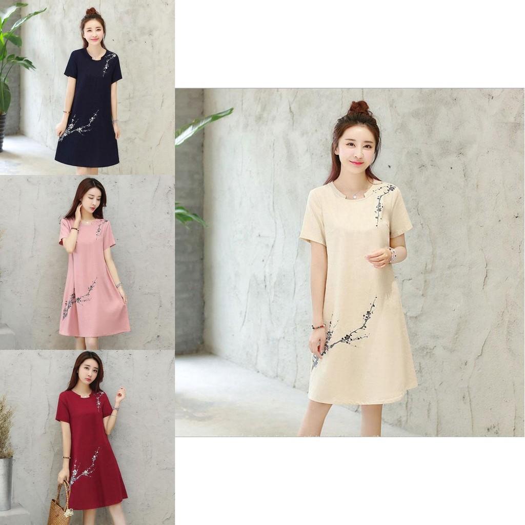 Fashion Summer Womens Casual Elegant Short Sleeve Shift Dress Bright Red And Comfortable Fit