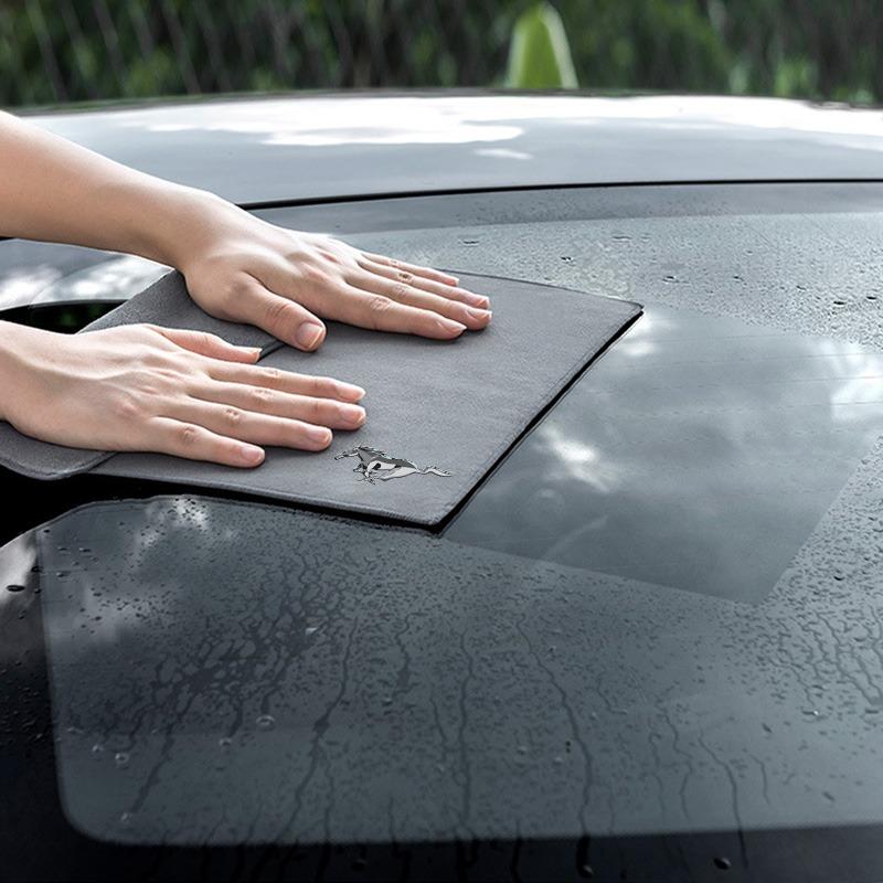 Plush Car Cleaning Towel Wipe Dry Cloth Absorb No Shed Lint Car Tools For Ford Focus Mk2 Mk3 Fiesta Ranger Mondeo S-MAX Kuga Mustang