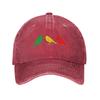 Custom Punk Katoen Ajax Bobs Baseballpet Mannen Vrouwen Verstelbaar Drie Kleine Vogels Papa Hoed Sport