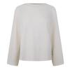 Unisex Adult Waffle Knit Boat Neck Sweater Top
