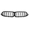BMW 8 Series G14/G15 Facelift Gloss Black/Carbon Fiber Double Line Mesh Front Grille