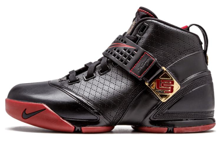 Nike LeBron 5 Black Crimson Metallic Gold 317253-001 42
