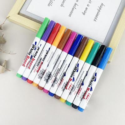 Washable 12-Color Erasable Water-Based Floating Pen for Kids & Students
