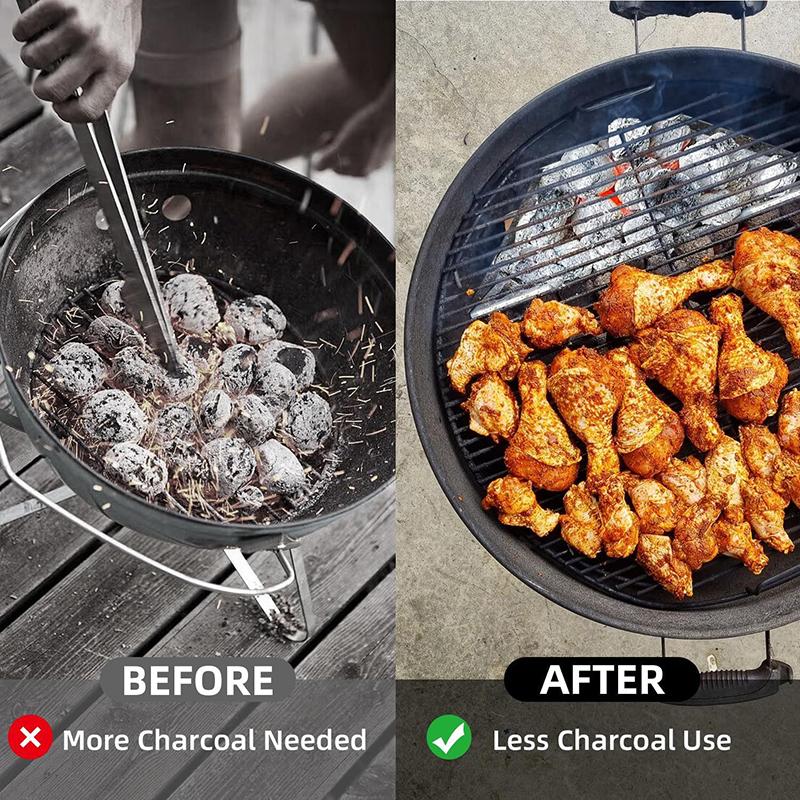 2 шт. Корзина для угля Корзина для угольного гриля BBQ Держатели Аксессуары для гриля Замена для аксессуаров гриля A