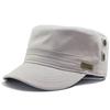 Flat top hat men's spring and autumn large men's hat canvas fashion autumn and winter duck tongue baseball cap