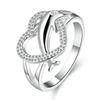 Damen-Fingerring mit Delfin-Herz, Schmuck-Charme für Party und Abschlussball