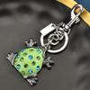 Summer Frog Bag Decor Alloy Gold Silver Keyring Fashion Accessory For Women