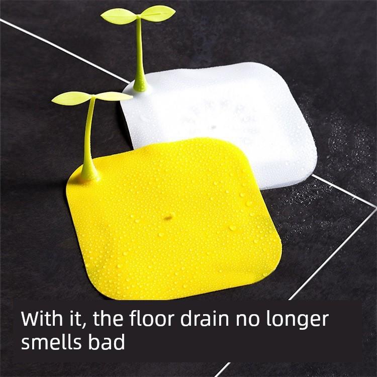 Floor Drain Deodorizer Bathroom Silicone Bean Sprout Mat Anti-Odor Cover Toilet Sewer Anti-Insect Anti-Odor Stopper Deodorizing Cover