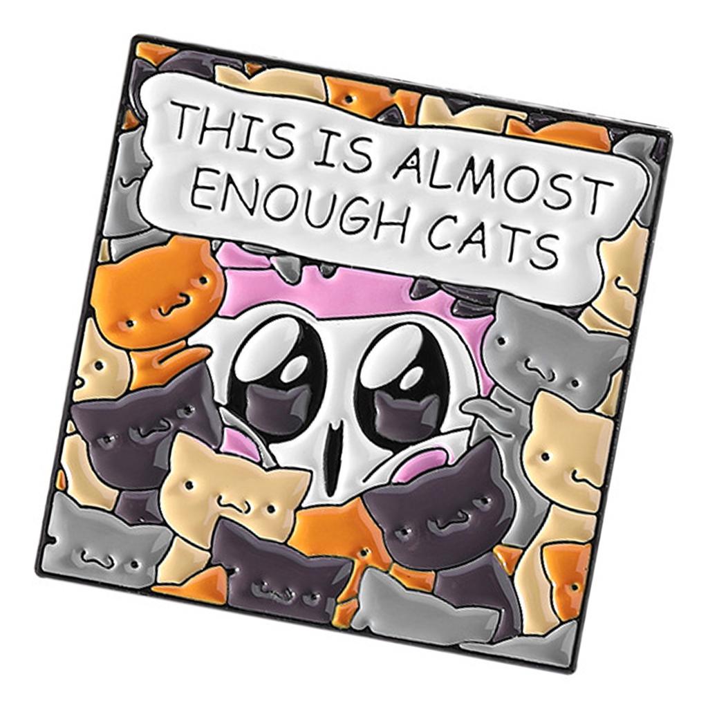 Playful Alphabet Cat Design Enamel Brooch Lightweight Durable Alloy Pet Accessory Lapel Pin Charms For Pets Lovers