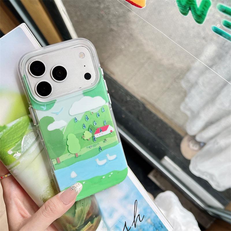 

Summer Fresh Golden River Stream iPhone Case for iPhone 14/15/16 Pro Max/17 iPhone 16 Pro