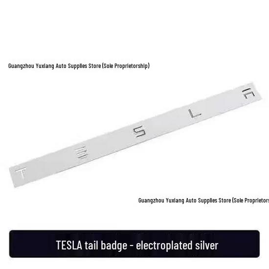 Tesla Model 3/S/Y/X Trunk Letter Stickers - TESLA Car Modification.